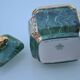 Winterling Germany malachite and gold candy box