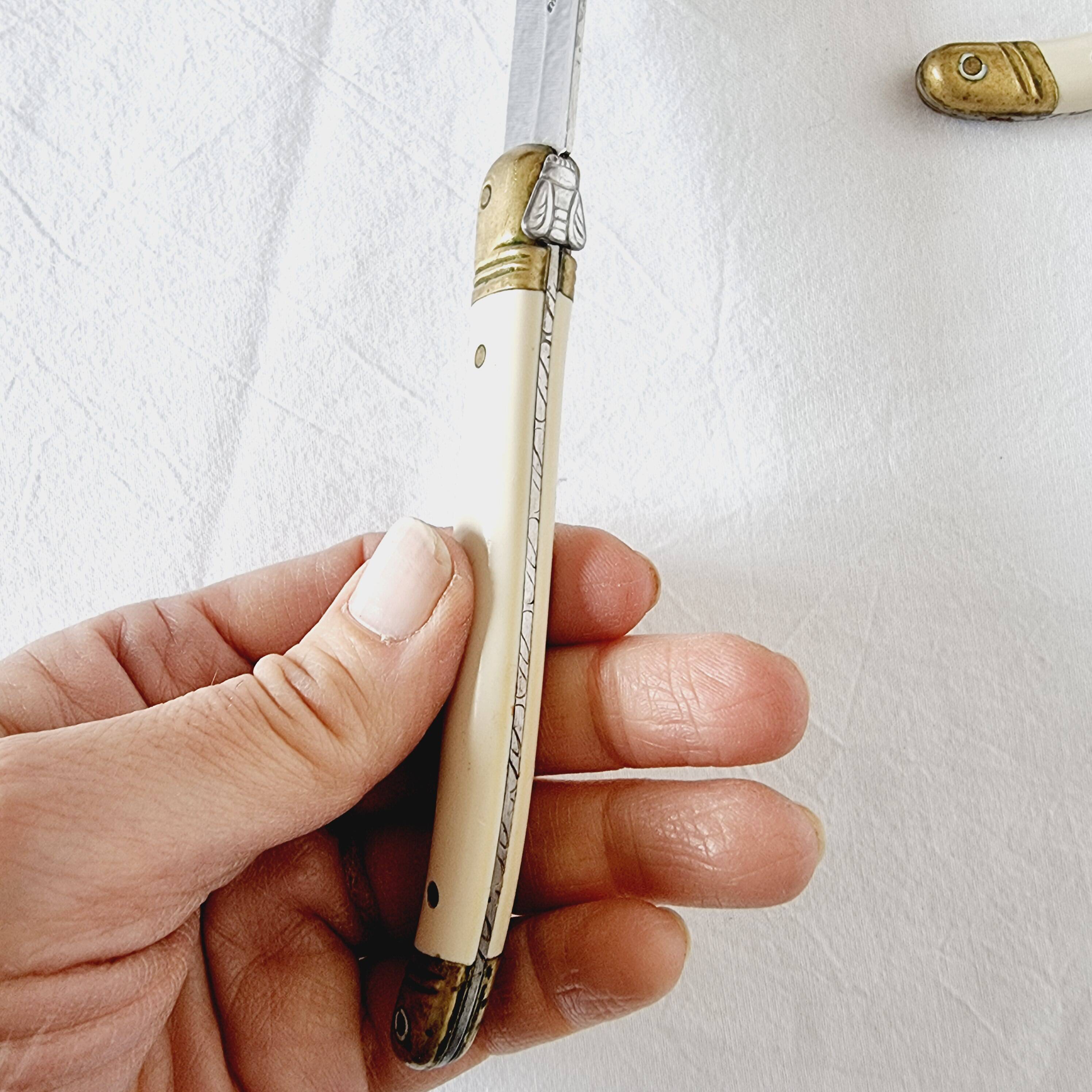 6 high-end Laguiole steak knives with ABS handles