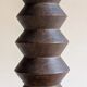 Turned wooden lamp base