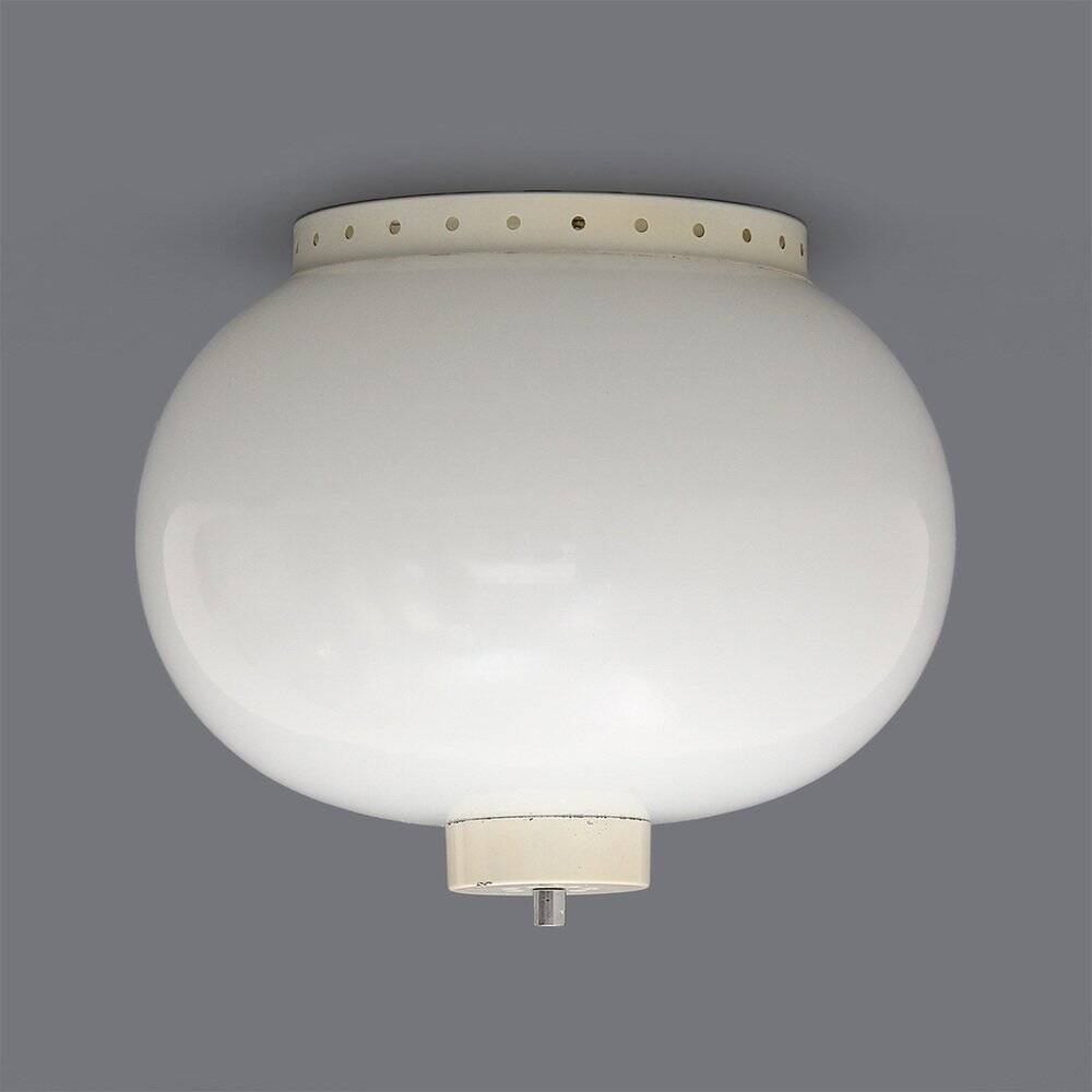 Chandelier with white glass diffuser, 1960s