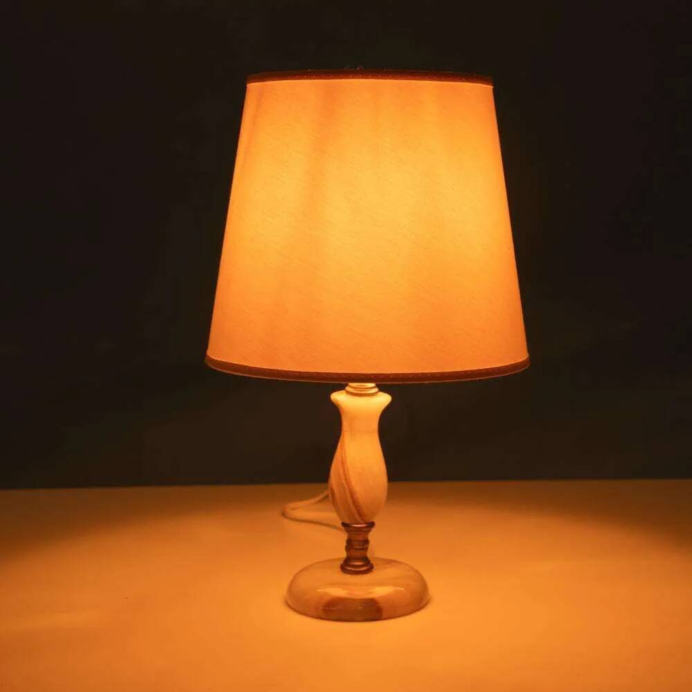 Bohemian table lamp from the 60s/70s, onyx and brass regency.