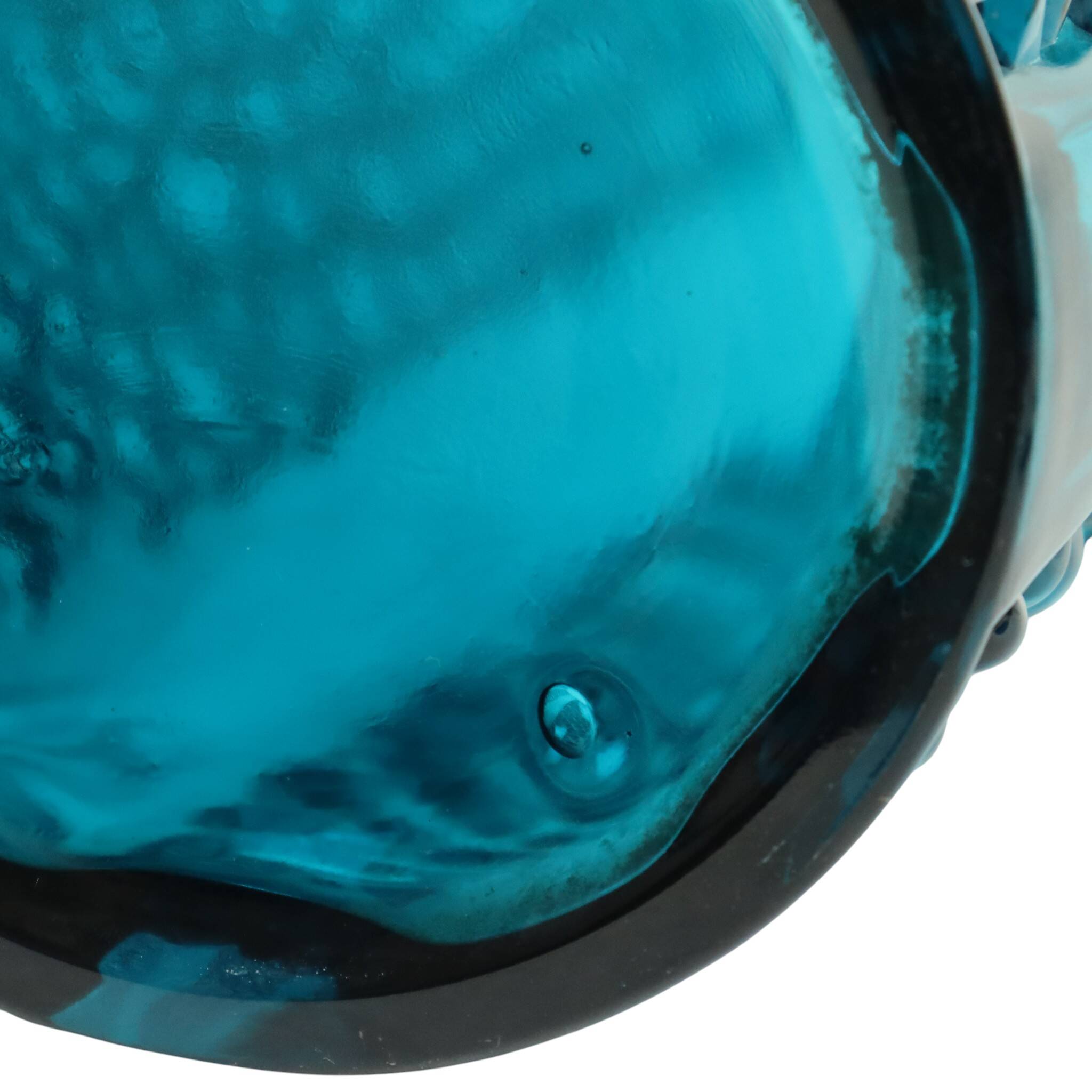 Vase à bulles vintage design bleu Stolle Nieman 1970