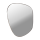 Irregular trapeze mirror organic brass black minimalist