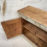 Parisian buffet in patinated wood, circa 1930.