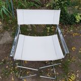 Pair of chrome armchairs, 1970