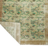 Anatolian handmade vintage rug 270 cm x 180 cm