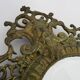Pair of 3-light beveled mirror wall lights in Napoleon style, gilded bronze