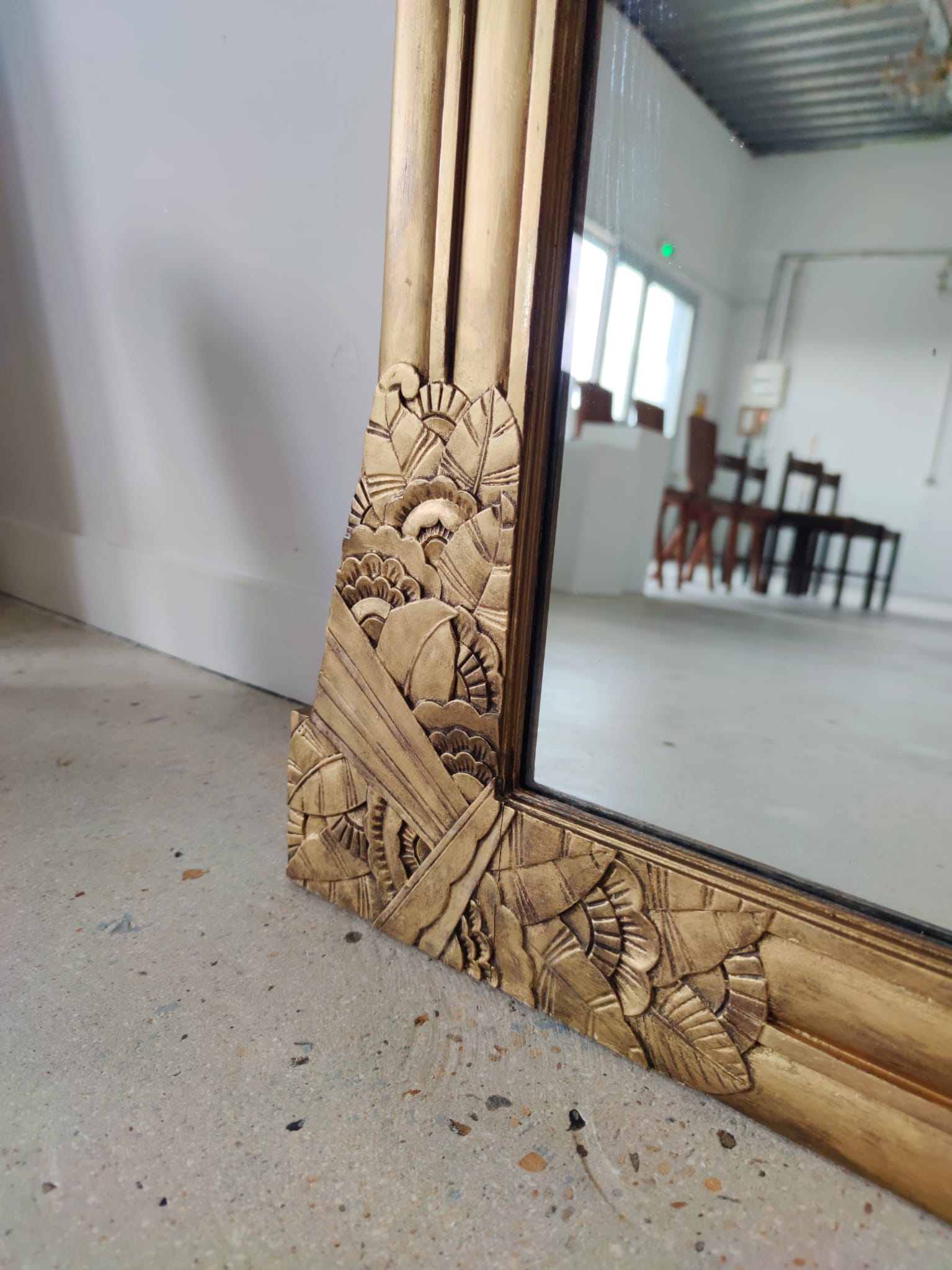 Golden mirror Art Deco
