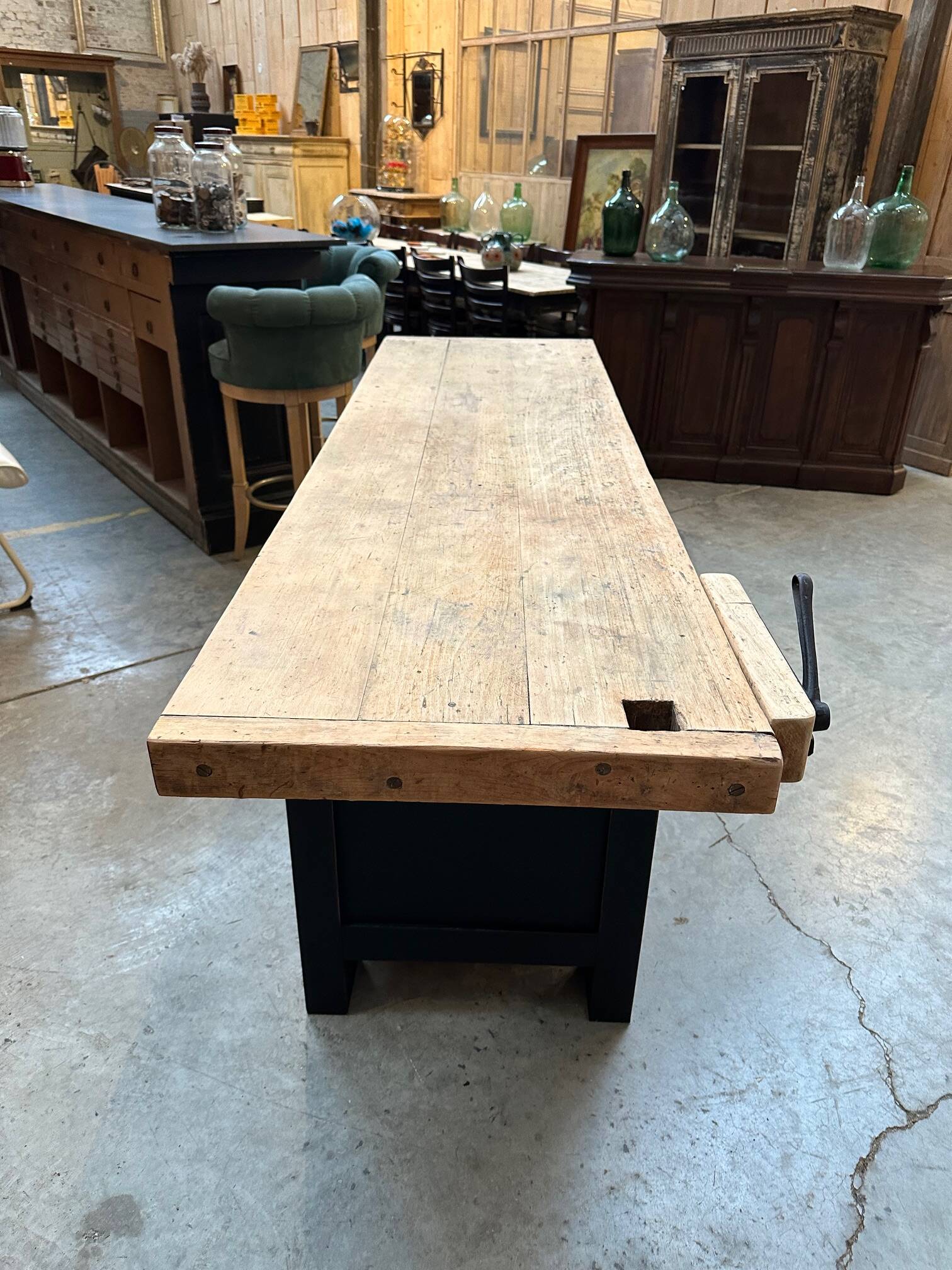 Old carpentry workbench
