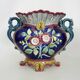 Pair of antique Art Nouveau dragon slip planters
