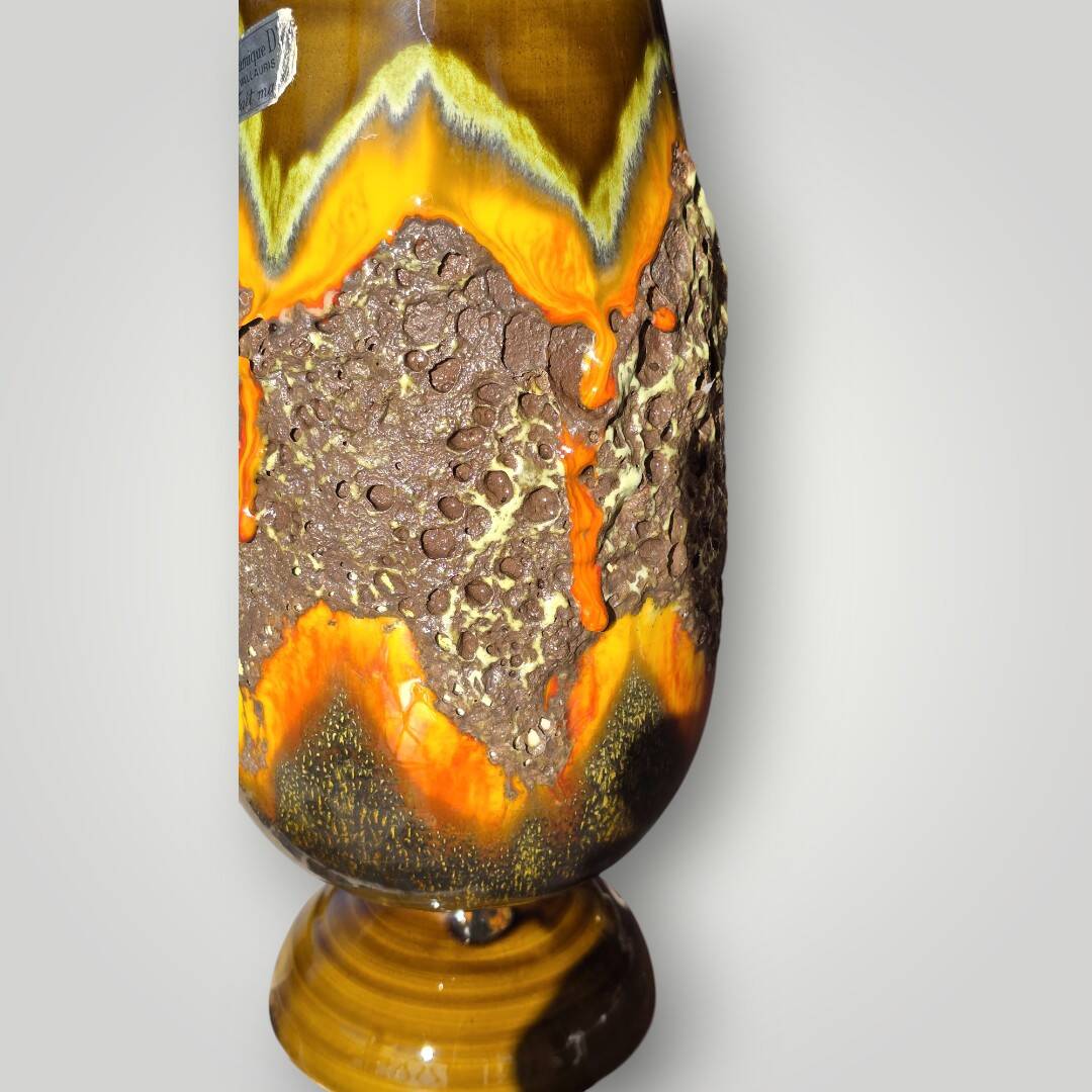 Fat Lava Vase Vallauris 1950