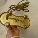 Lamp bouillotte in bronze / brass 2 fires collector