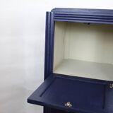 Art deco midnight blue chest of drawers 1950 france