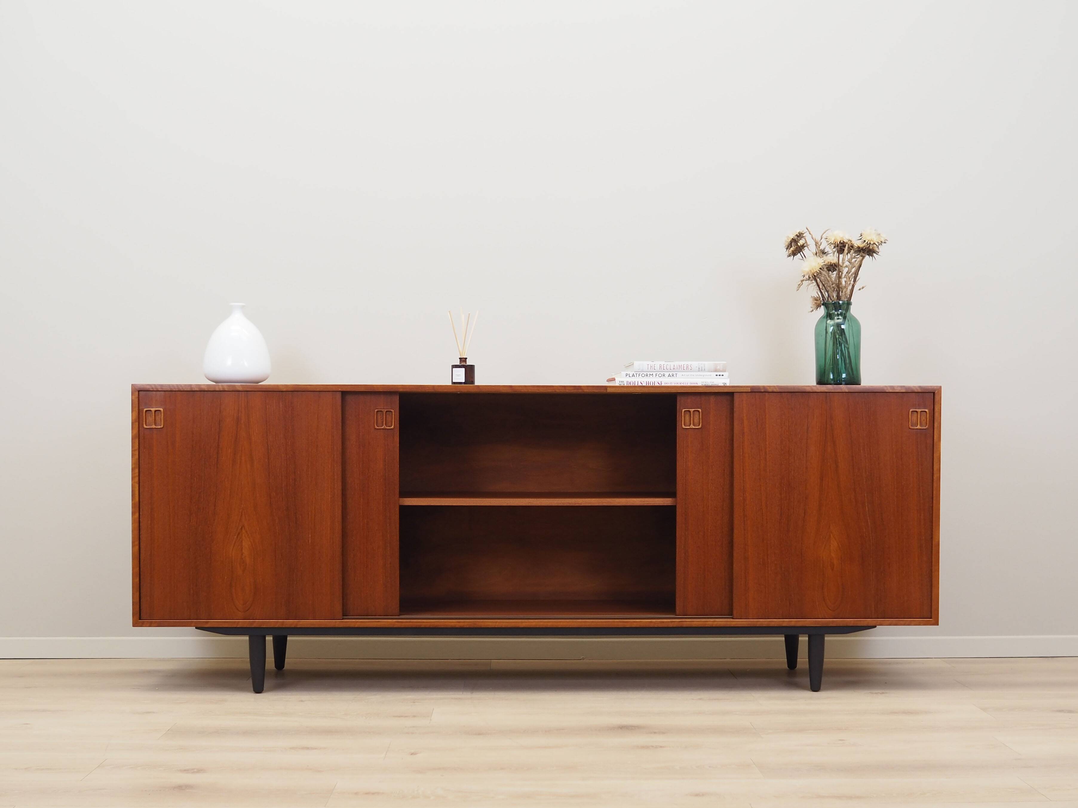 Teak sideboard, Danish design, 1970s, produced in Denmark