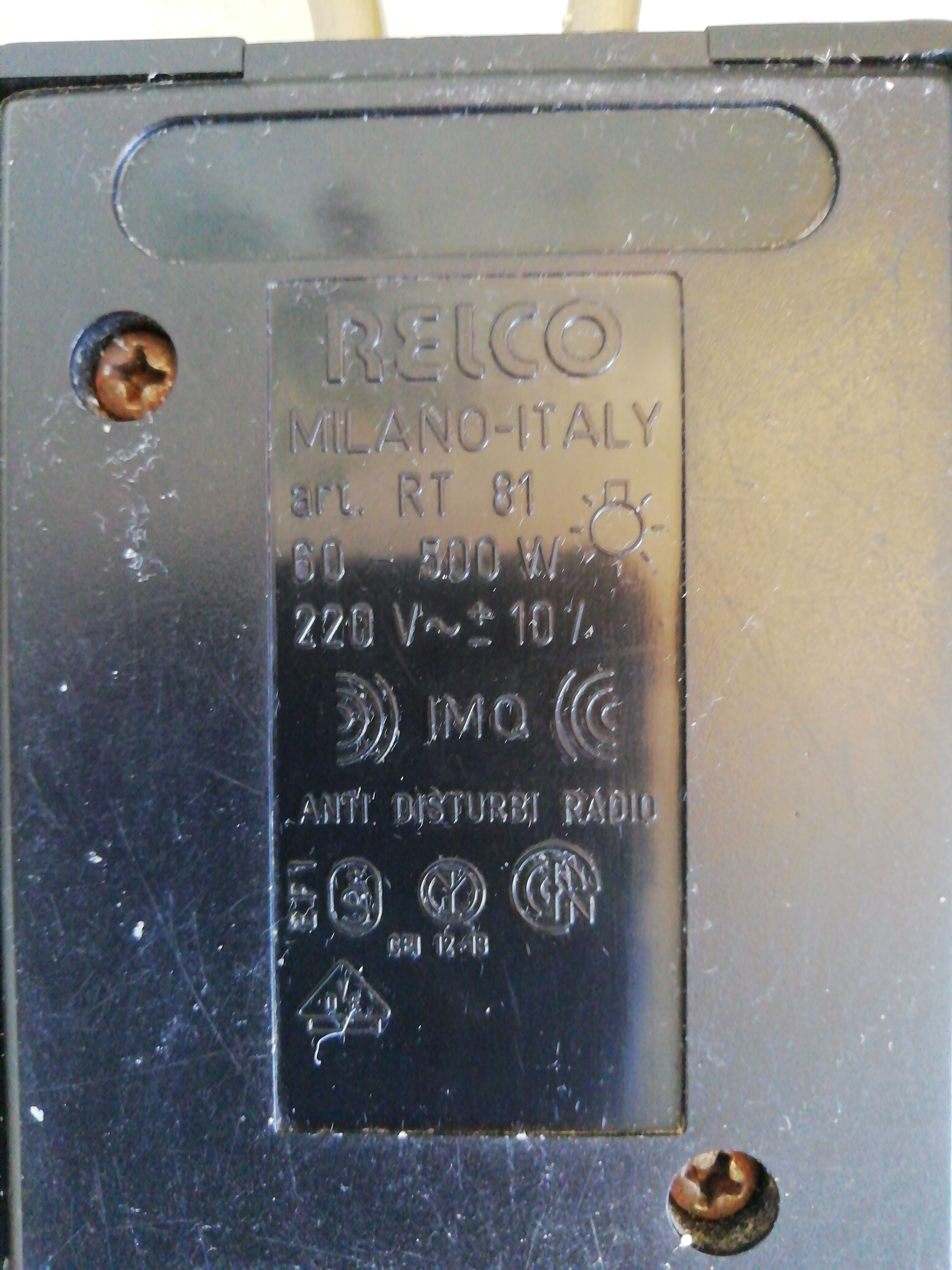 Halogen lamp Relco Milano, 70s