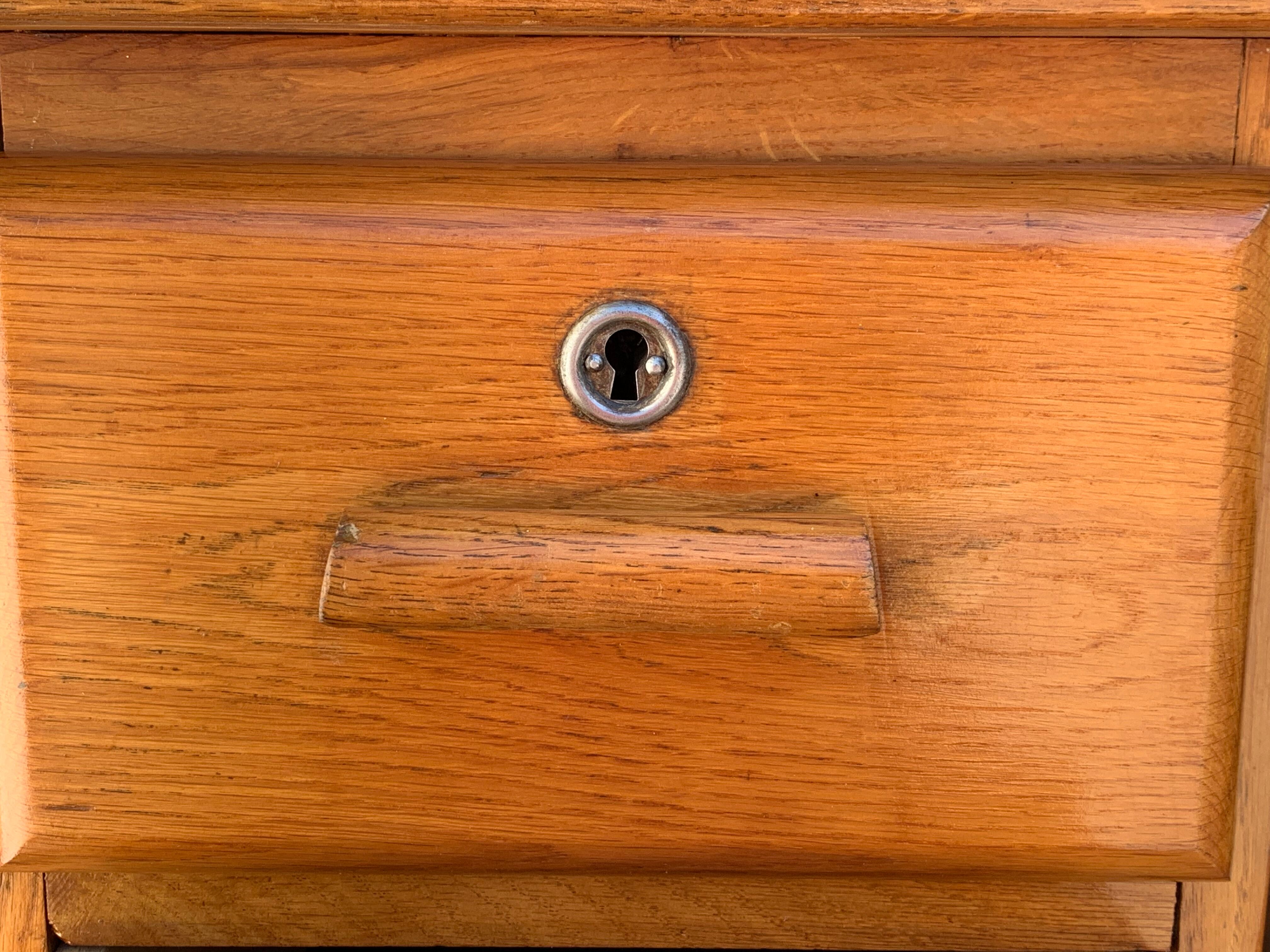 Office schoolmaster 1950 solid oak