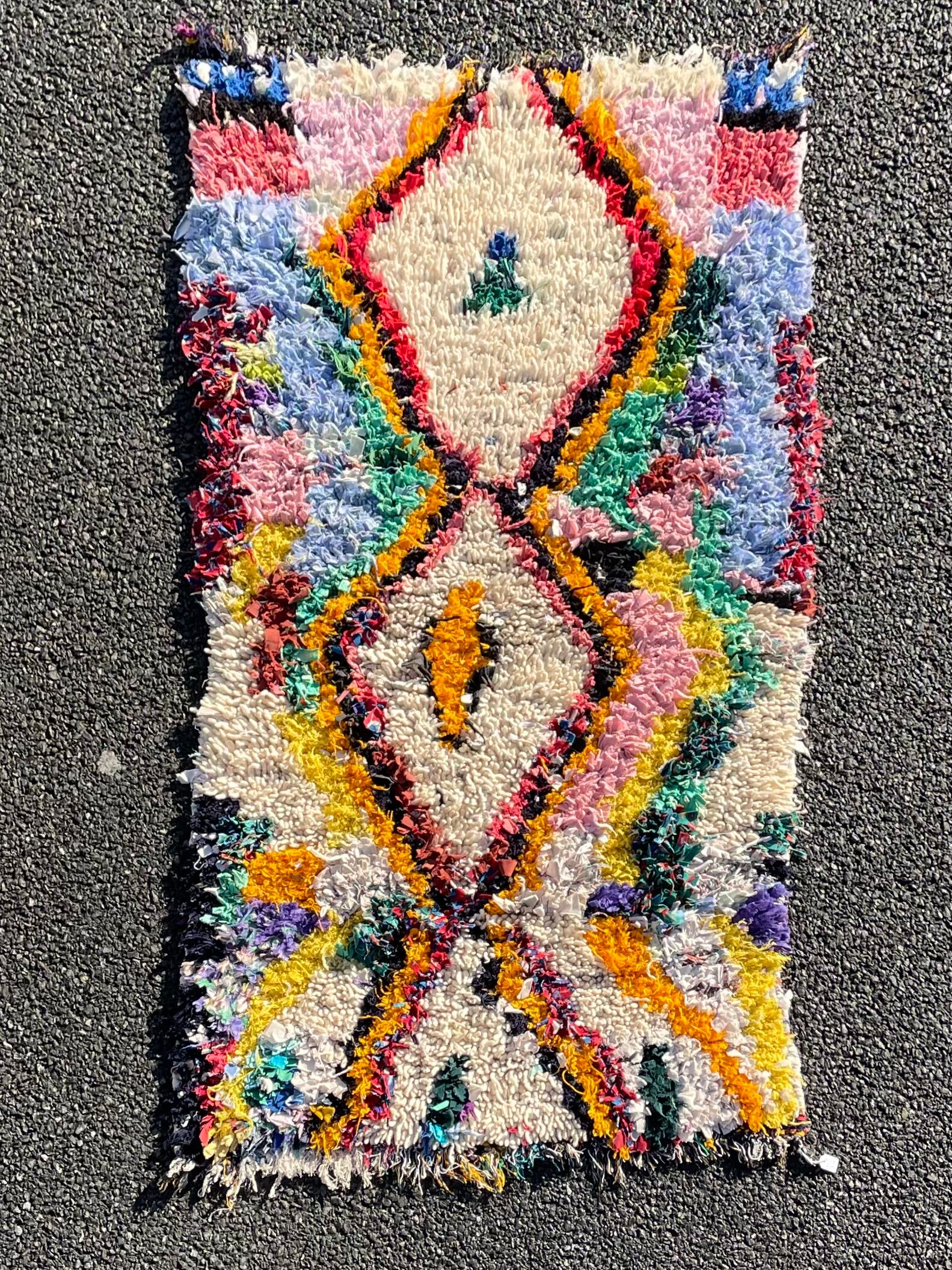 Vintage azilal berber carpet 80x145 cm