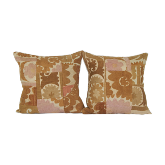 Set of two suzani pillow cases