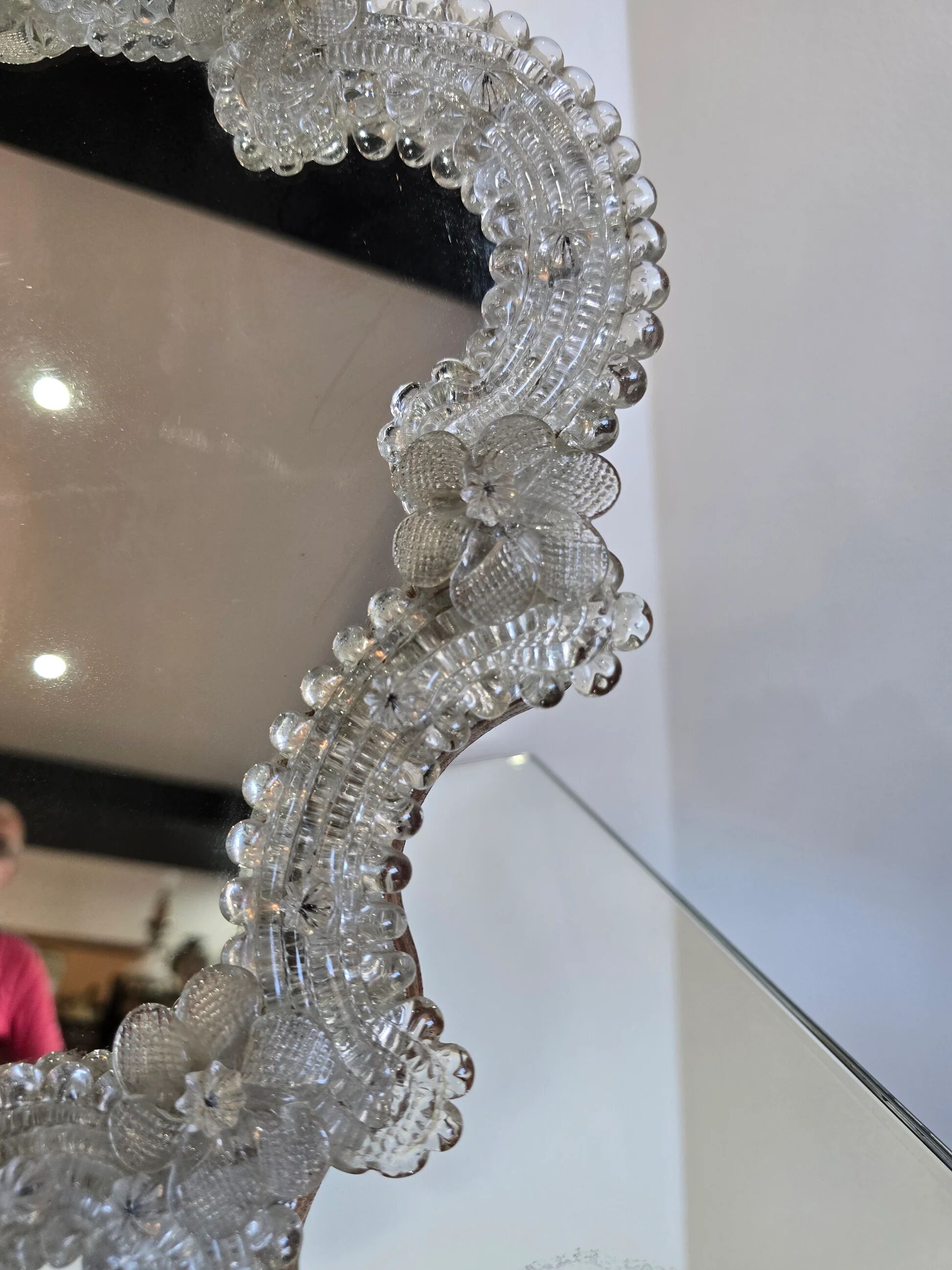 Venetian glass mirror – 35 x 30 cm