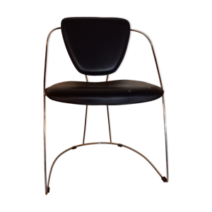 chaise simili cuir et