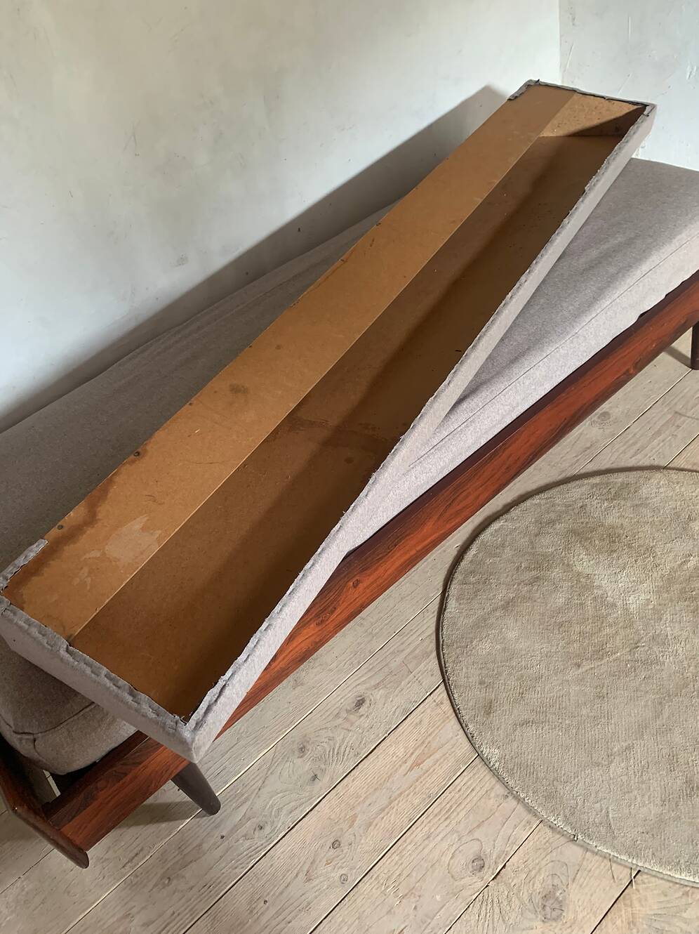 Daybed Scandinavian vintage rosewood sofa bed