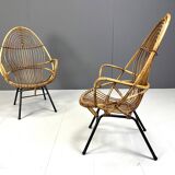 Pair of Mid-Century chairs by Rohé Noordwolde, 1960's, Netherlands