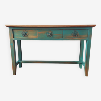Patinated Balinese console