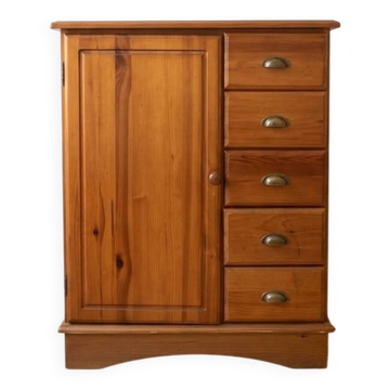 Meuble de rangement vintage en bois à tiroirs