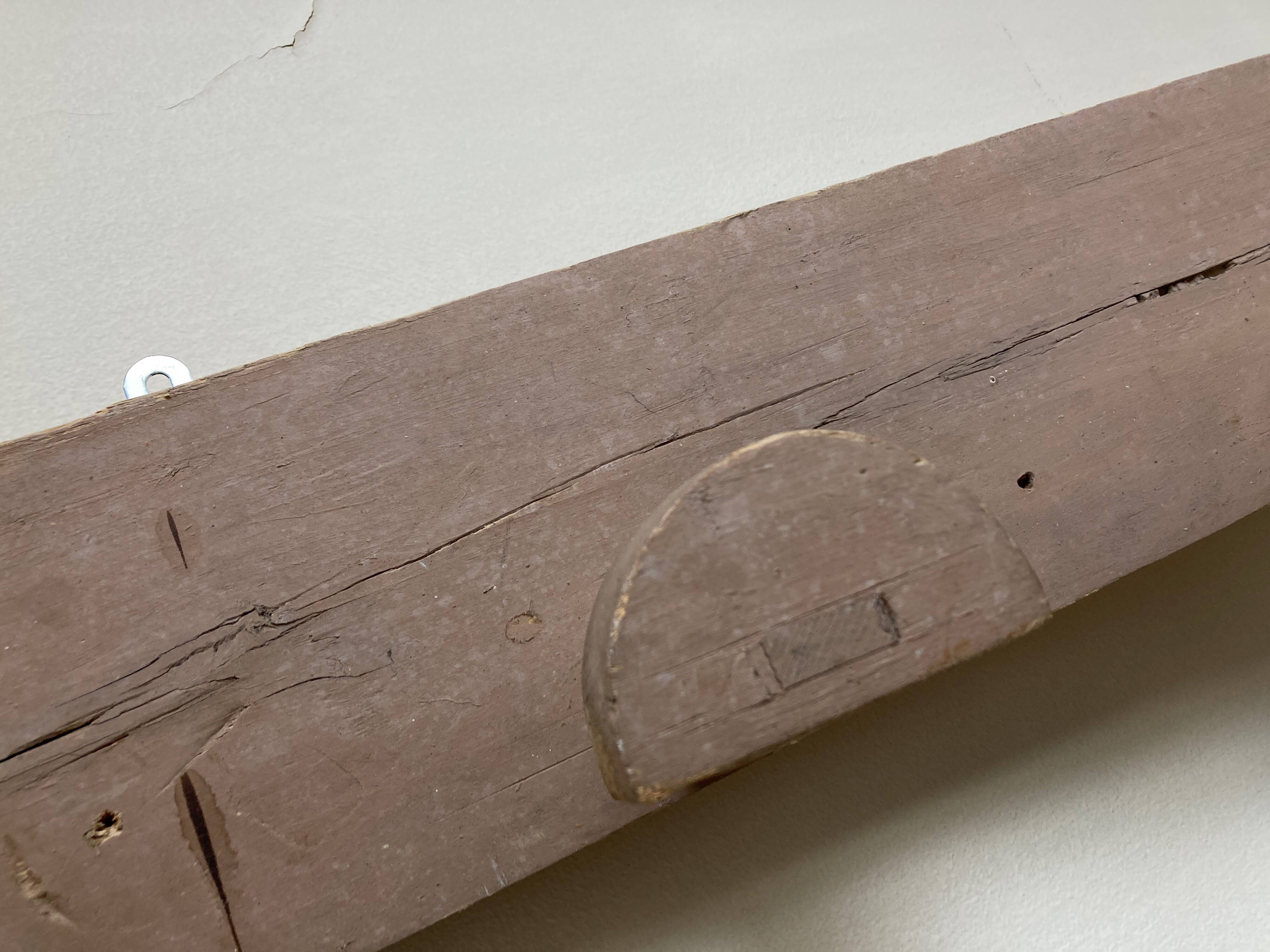 Hudson farm hook folk art original patina 135cm