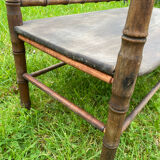 Old turned bamboo children's bench