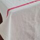 Linen and vintage cotton tablecloth 180x170