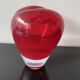 Red Heart Vase Murano attributed to Salviati by Maria Christina Hamel