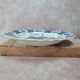 Large decorative wall plate blue and white windmills Delft style 41 cm