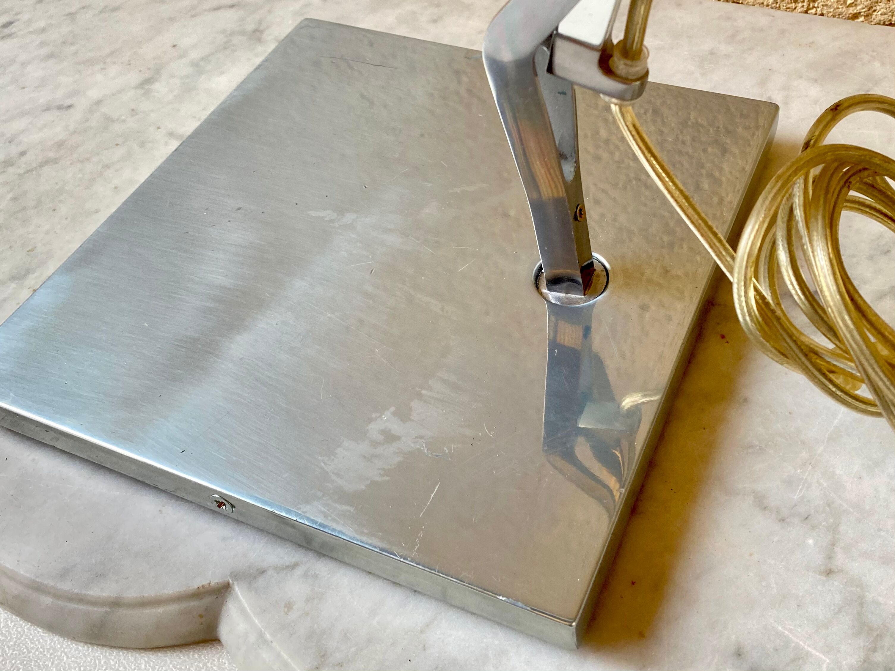 Kelvin T Flos design Antonio Citterio chrome aluminium desk lamp