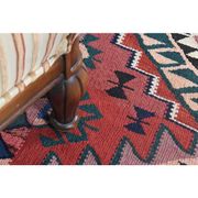 1970s Turkish Oushak Handmade Wool Cotton Orange Runner Rug 93x305