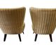 Set of 2 vintage cocktail chairs / single seats / armchairs