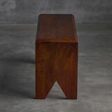 Mid-Century Walnut Bench, France, Late 20th Century