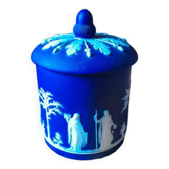 Blue Wedwood tobacco pot