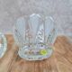Vintage frosted glass bonbonnière – floral decoration