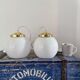 Hanging lamp white opaline