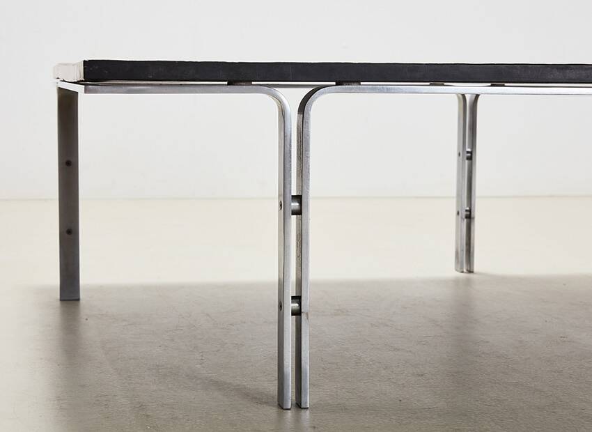 Table basse en ardoise Horst Bruning pour Kill International Allemagne années 1960
