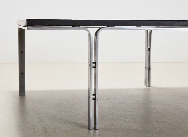 Table basse en ardoise Horst Bruning pour Kill International Allemagne années 1960