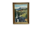 Oil on Canvas “Huts in the Mountains” by Weidofolk, Vintage & Framed