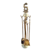 Brass fireplace servant