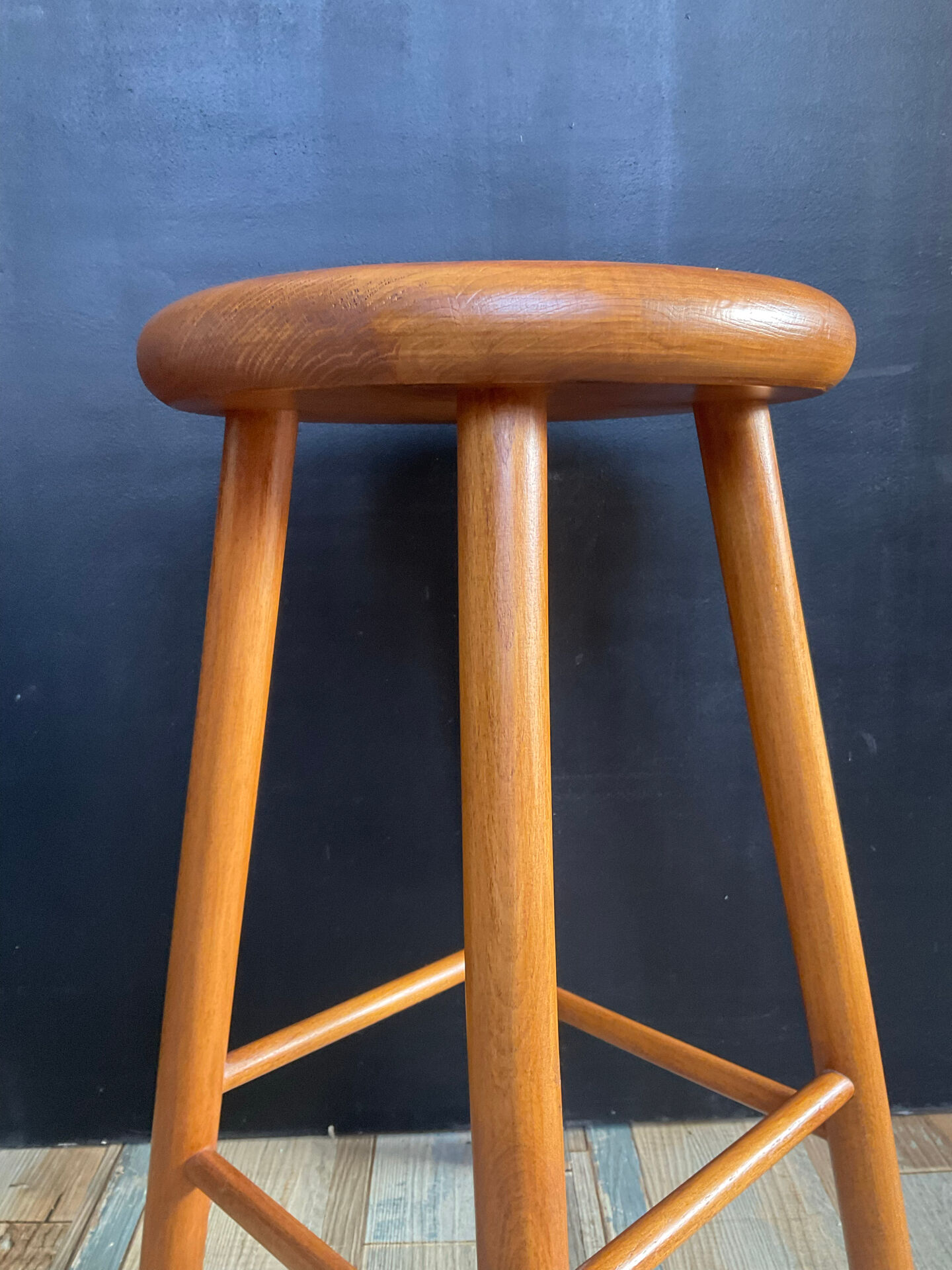 Vintage solid wood stool