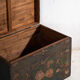 Antique chest painted in pine wood – China, around 1900