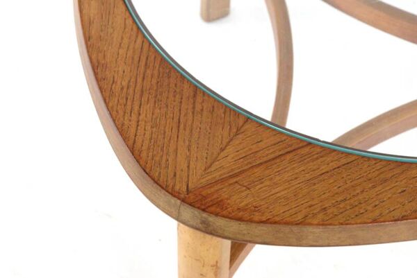 Table basse Nathan 'Tricester' - style mid-century moderne