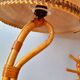 Lampe chat en rotin 1960
