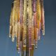 Oval-shaped Venetian chandelier in Murano glass, circa 1950, Venini