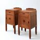 Pair of Amsterdamse School nightstands by J.J. Zijfers